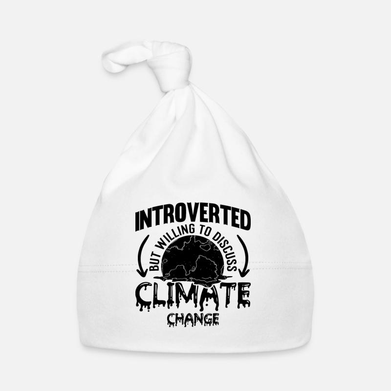 Introverted But Willing Awareness Climate Activist Organic Baby Cap