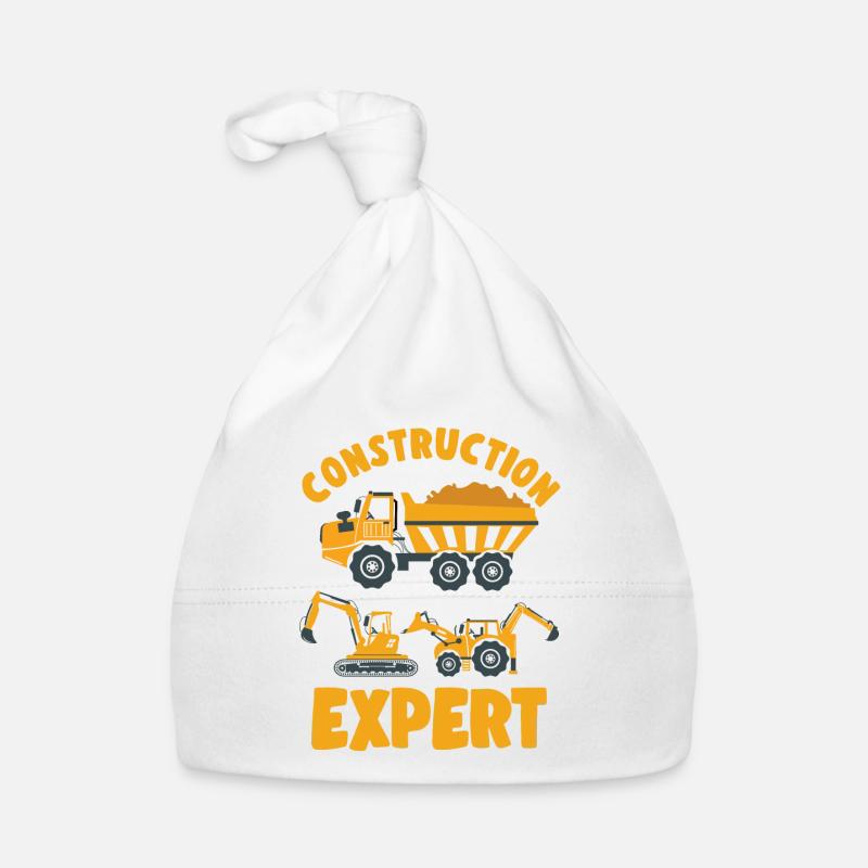 Construction Truck Excavator Digger Expert Idea Baby Bio-Mütze