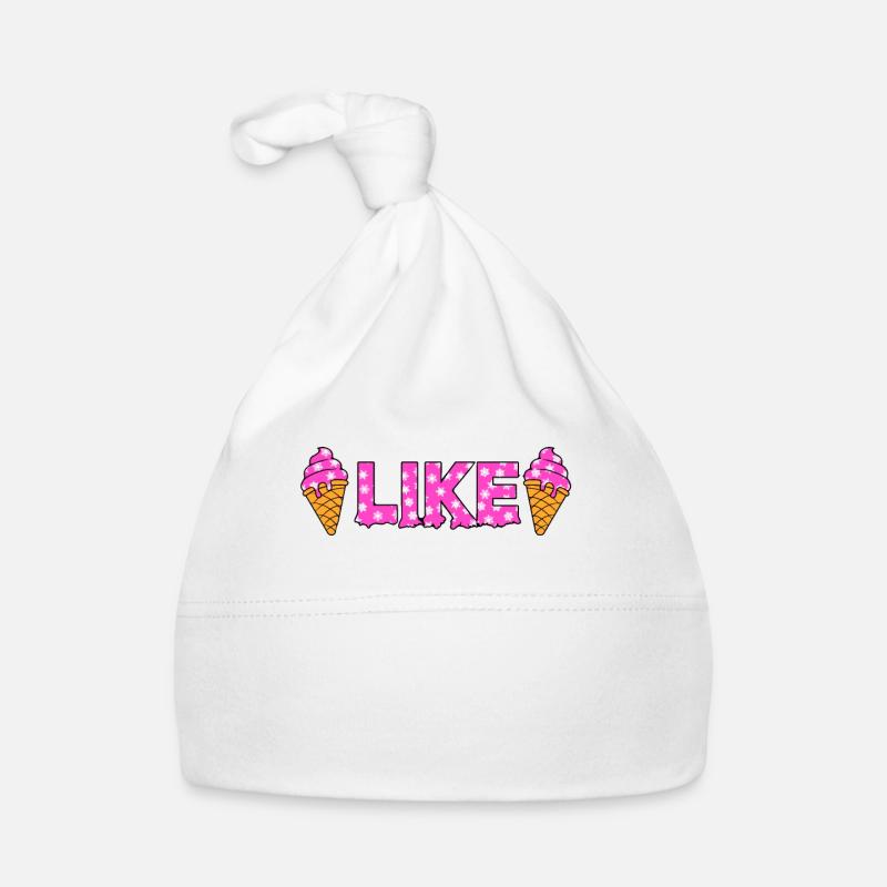 Ich mag Eis - J’aime la crème glacée Bonnet bio Bébé