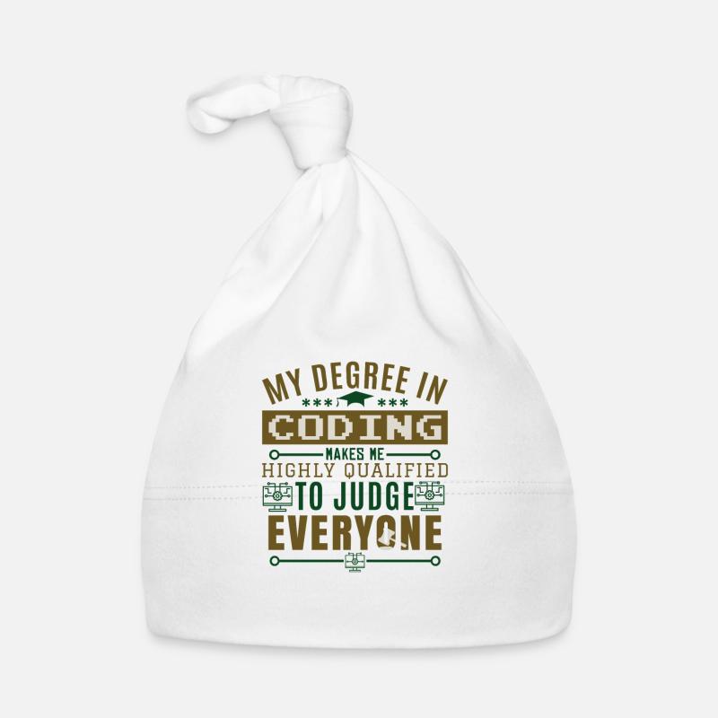 Funny Coding Organic Baby Cap