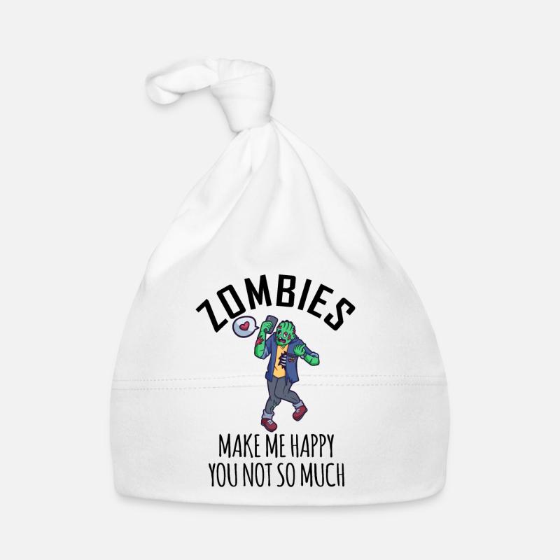 Zombies Make Me Happy You Not So Much Baby Bio-Mütze