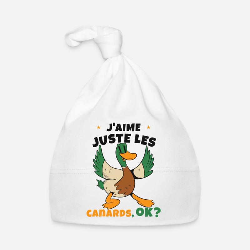 J'aime Juste Les Canards Bonnet bio Bébé