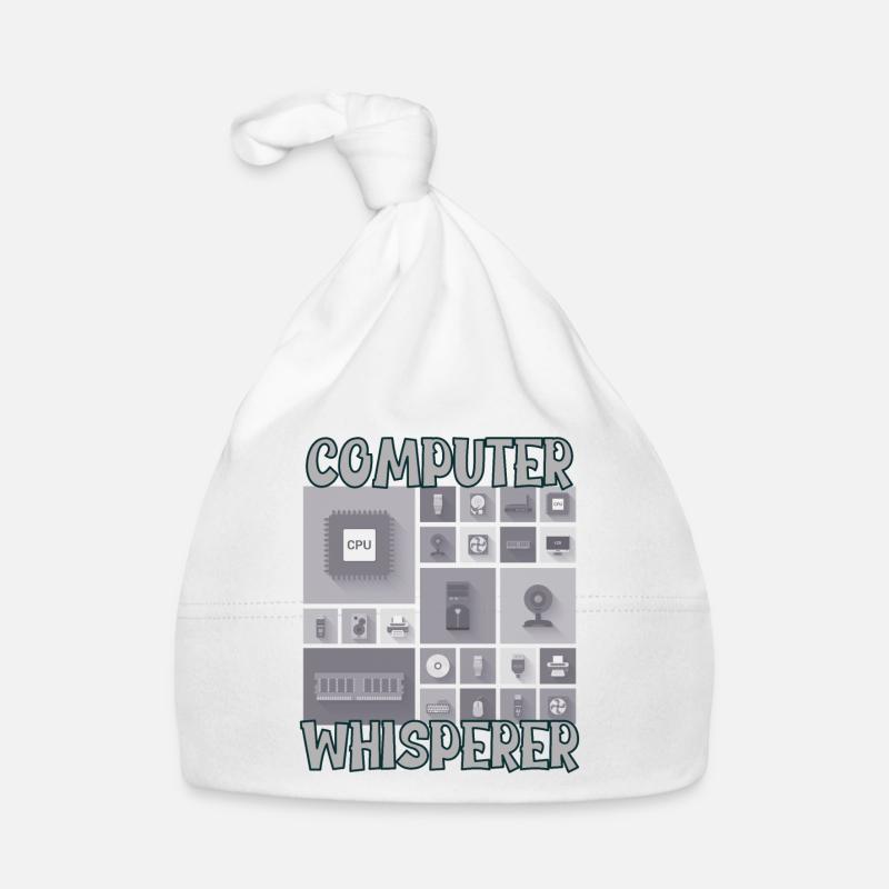 Computer Whisperer Support technique informatique Nerds Geeky Bonnet bio Bébé