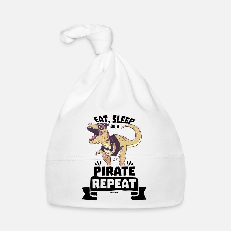 Eat Sleep Be A Pirate Repeat Baby Bio-Mütze
