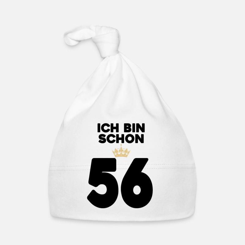 56. Geburtstag Geschenk - 56 Jahre mit Krone Baby Bio-Mütze