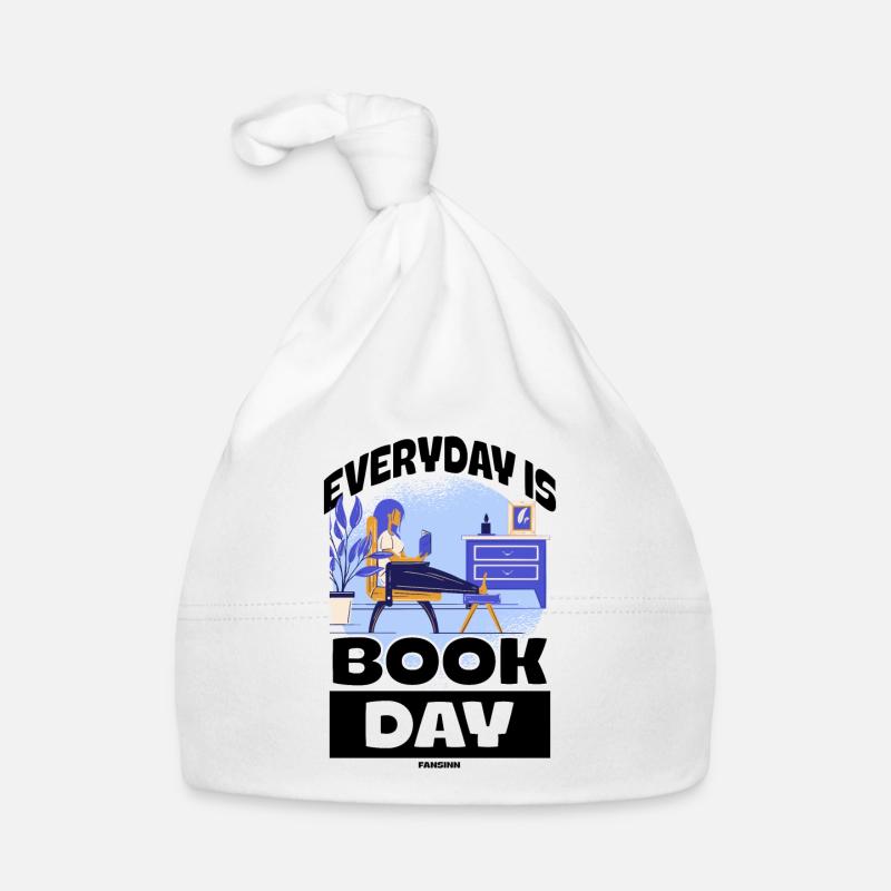 Everyday Is Book Day Organic Baby Cap