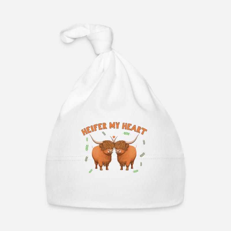 Heifer my heart Organic Baby Cap