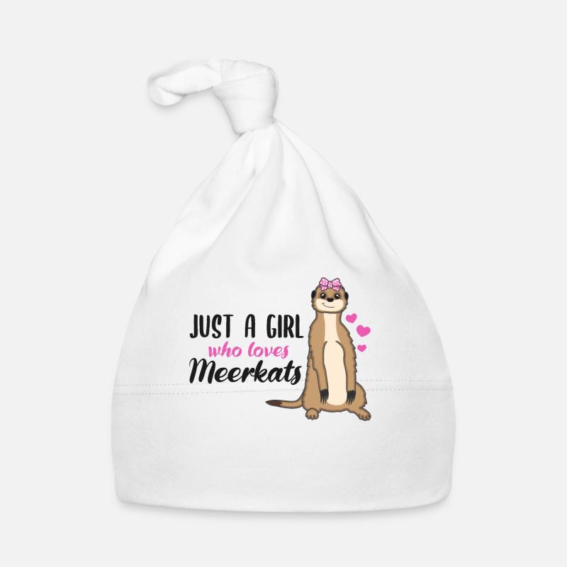 Erdmännchen Spruch Geschenk Damen Mädchen Baby Bio-Mütze