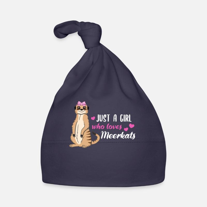 Erdmännchen Spruch Geschenk Damen Mädchen Baby Bio-Mütze