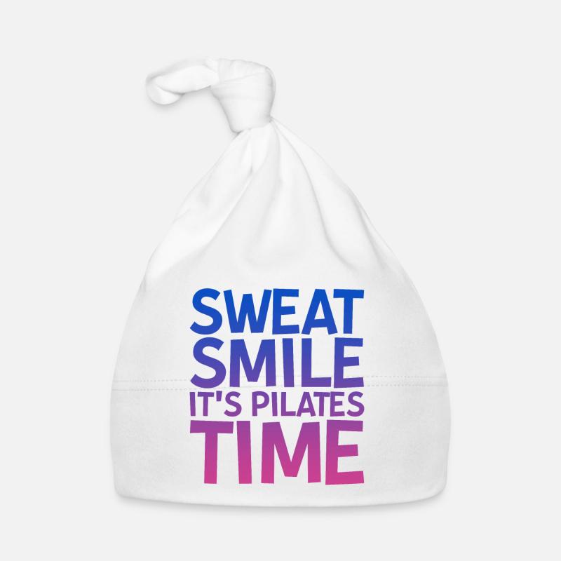 Sweat Smile It's Pilates Time Organic Baby Cap