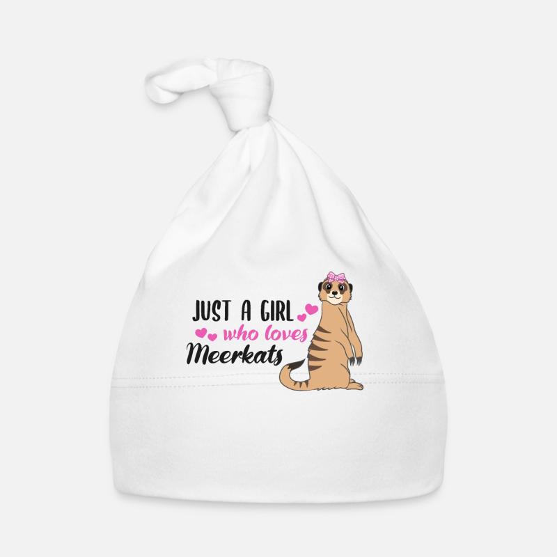 Erdmännchen Spruch Geschenk Damen Mädchen Baby Bio-Mütze