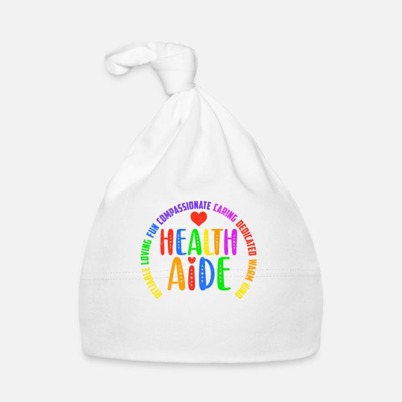 Aide-soignant principal adjoint de l’école Cool Squad - Bonnet bio Bébé - blanc