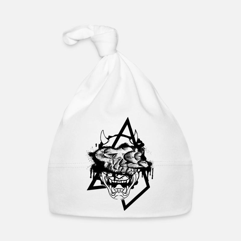 Oni Mask Japanisch Baby Bio-Mütze