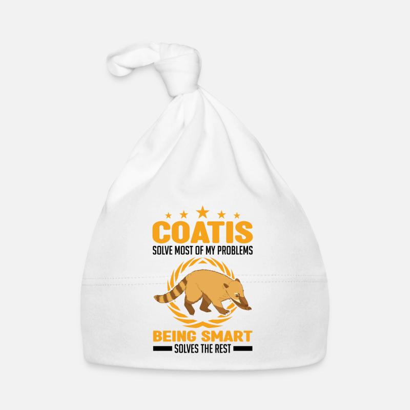 Nasenbär Geschenk Coati Rüsselbär Baby Bio-Mütze