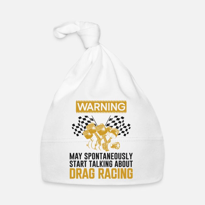 Avertissement de voiture de course de dragster mai Bonnet bio Bébé