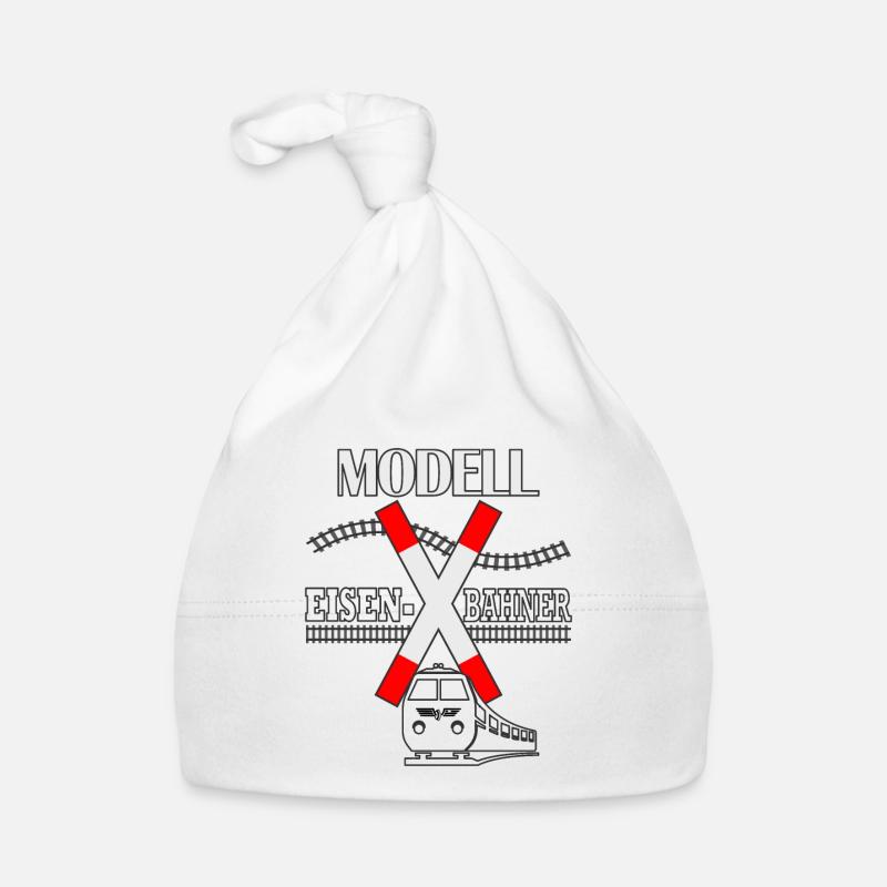 Modell Eisenbahner Lokführer Baby Bio-Mütze