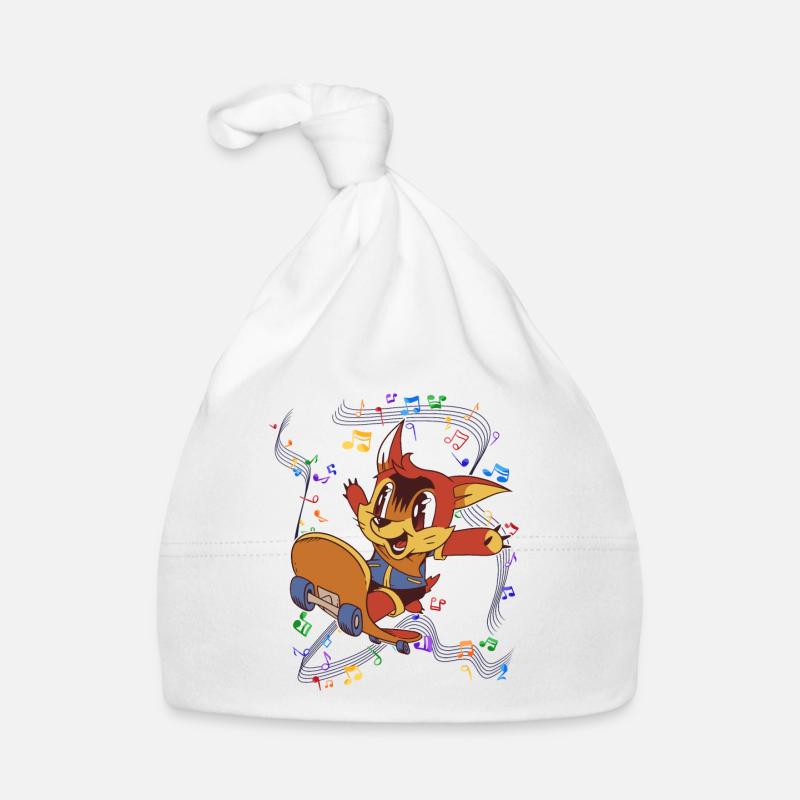 Fuchs Skateboard Music Party Bonnet bio Bébé