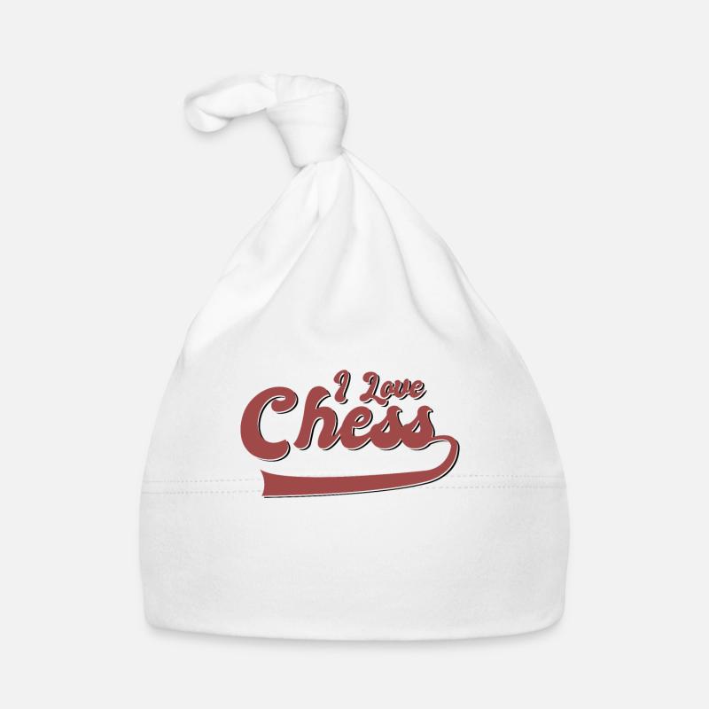 Ich liebe Schach Baby Bio-Mütze