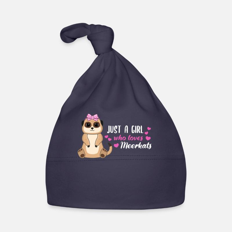 Erdmännchen Spruch Geschenk Damen Mädchen Baby Bio-Mütze