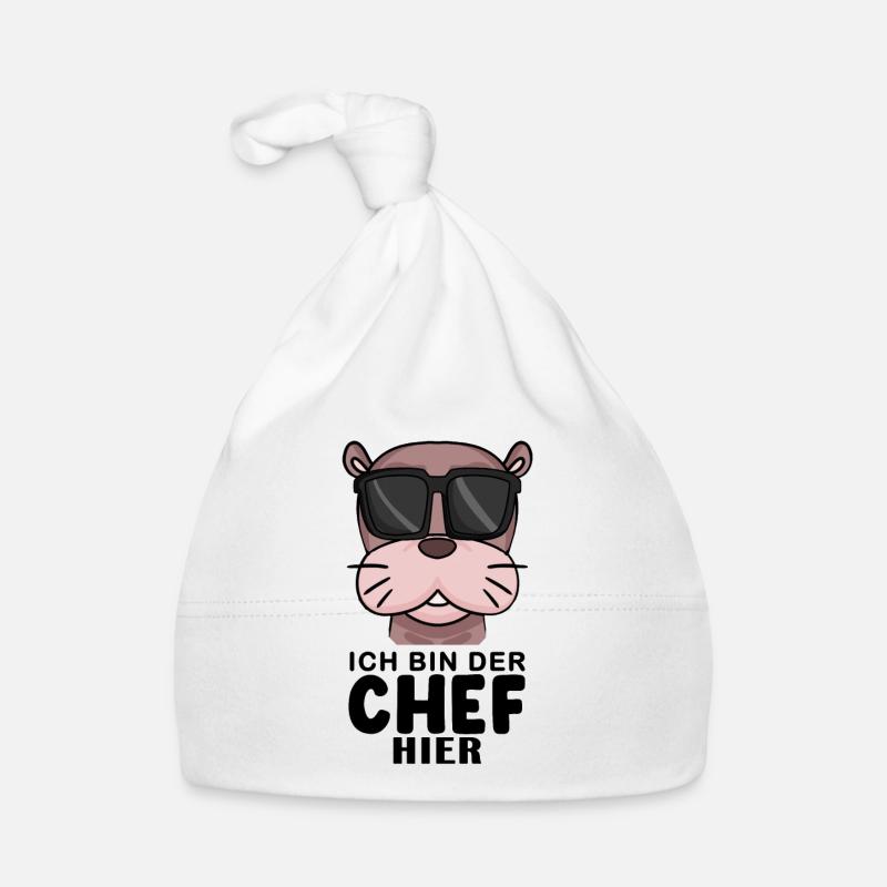 Cool Robbe Chef Spruch Baby Bio-Mütze