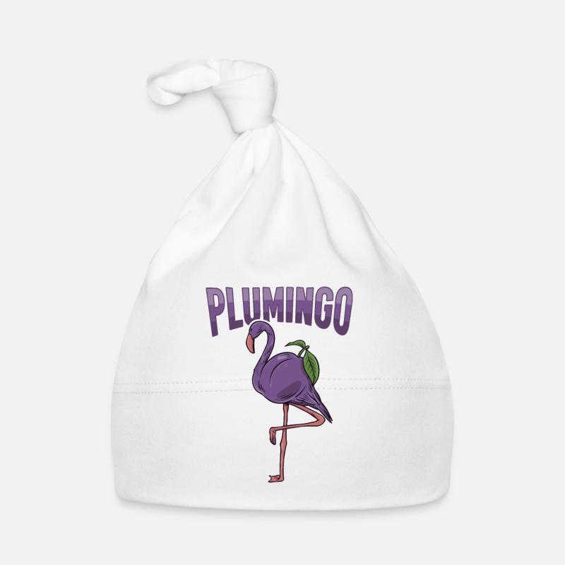 Tiernahrung Pflaumenfruit "plumingo" Flamingo Baby Bio-Mütze