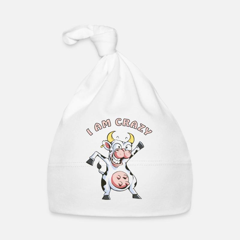 Je suis une vache folle Bonnet bio Bébé