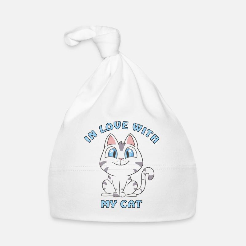 amoureux de mon chat Bonnet bio Bébé