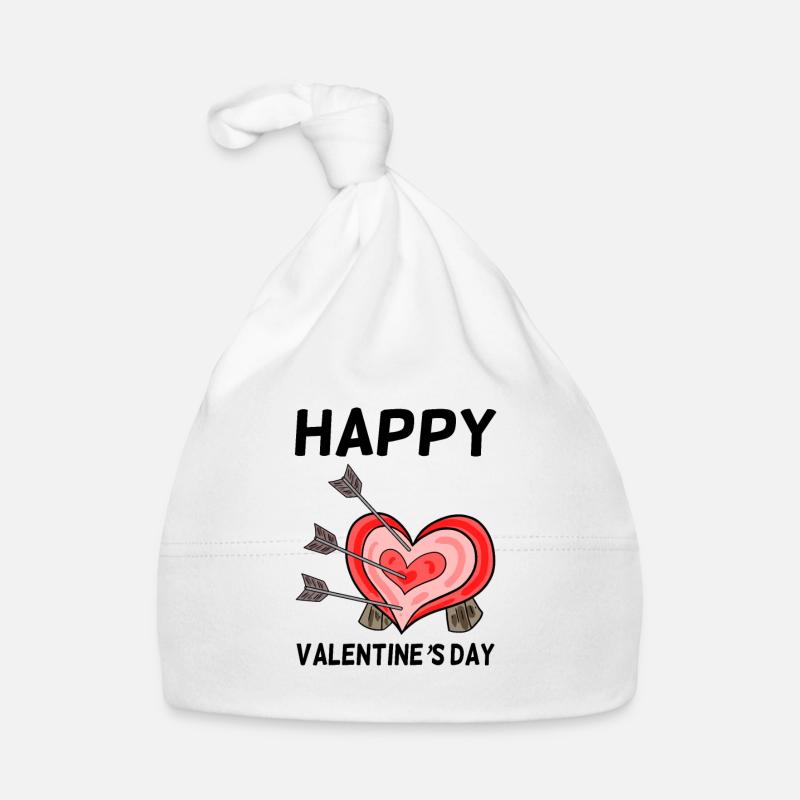 Flèches de flèche du cœur de la Saint-Valentin Bonnet bio Bébé