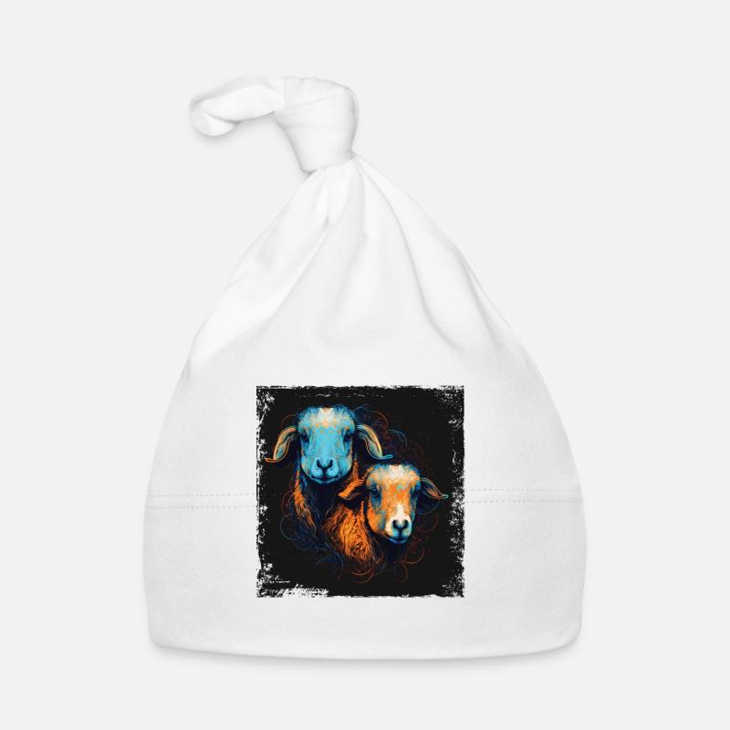 Portrait de mouton Bonnet bio Bébé