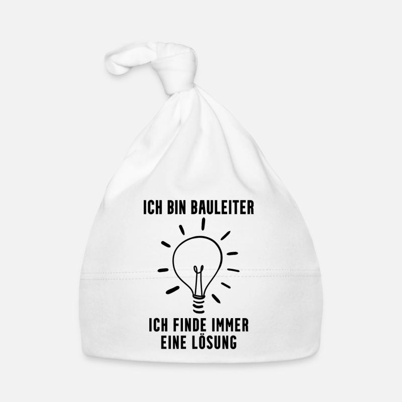 Bauleiter Geschenk Baby Bio-Mütze