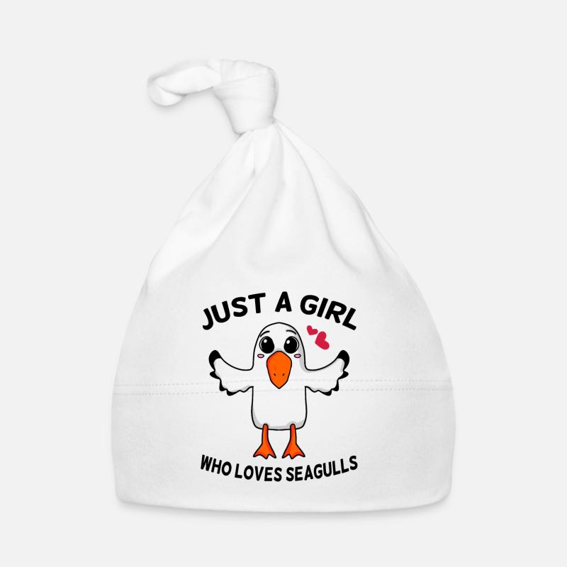 Möwe Spruch Mädchen Nordsee Baby Bio-Mütze