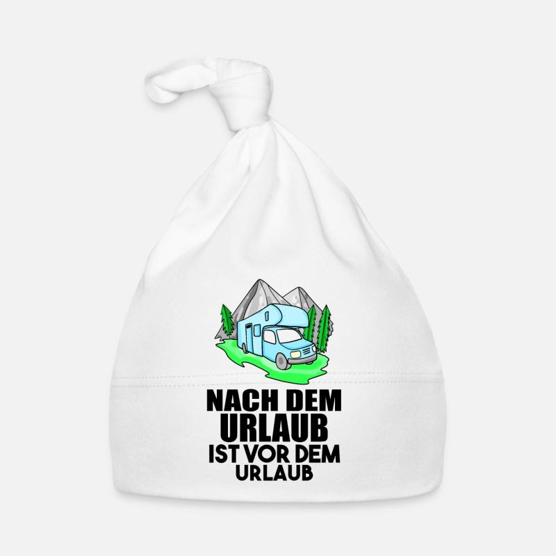Urlaub Wohnwagen Geschenk Geschenkidee Baby Bio-Mütze