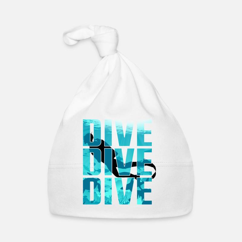 Dive Dive Dive Organic Baby Cap