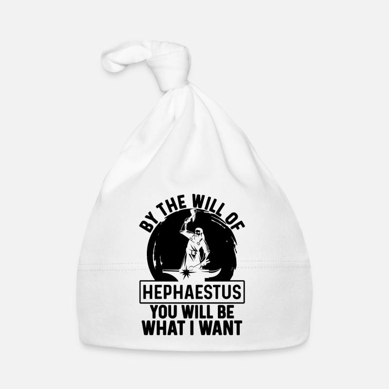 By The Will Of Hephaestus Iron Worker Blacksmiths Baby Bio-Mütze