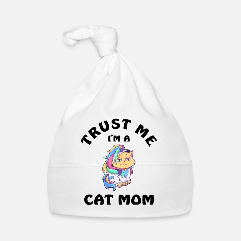 Trust Me I Am A Cat Mom Baby Bio-Mütze