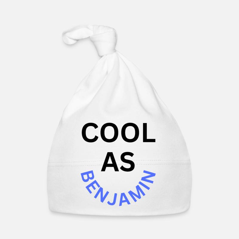 Cool as Benjamin Name Organic Baby Cap