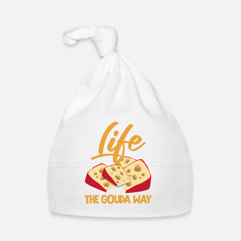 Geräucherter Gouda Design und Gouda-Feinschmecker Baby Bio-Mütze