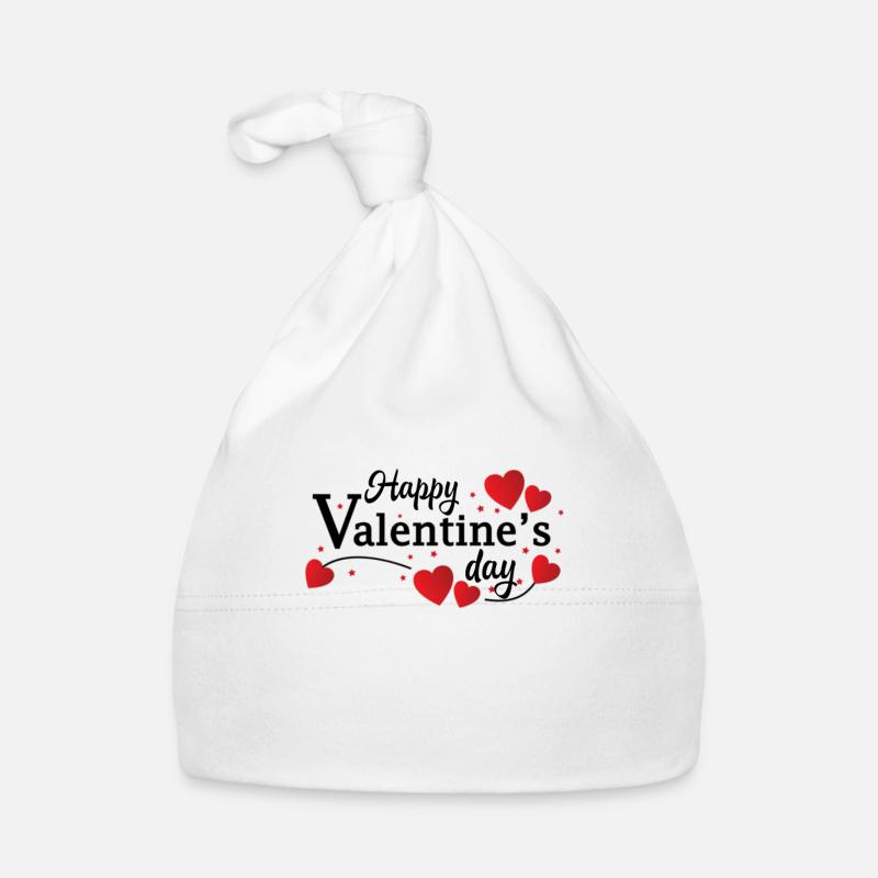 Valentinstag, Valentinstag, Valentinstag Baby Bio-Mütze