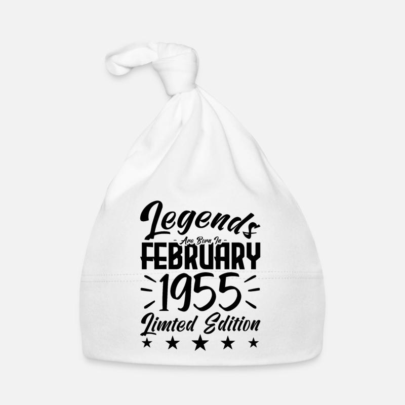 Geboren 1955. Geburtstagsgeschenk. Baby Bio-Mütze