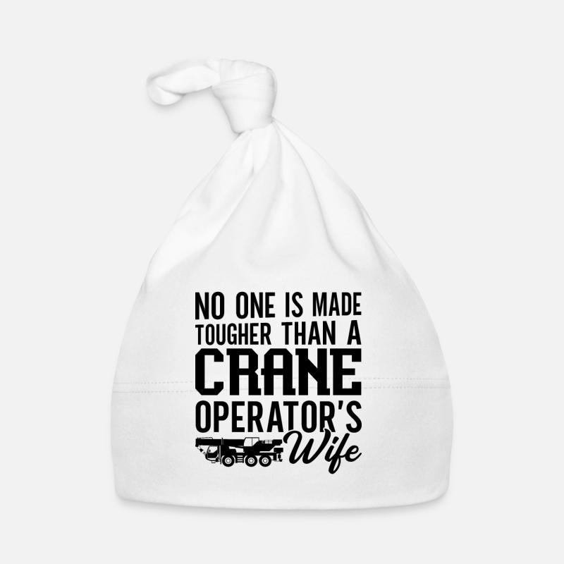 Grutier Emploi Grutier Opérateur Construction Worker Gift Idea Bonnet bio Bébé
