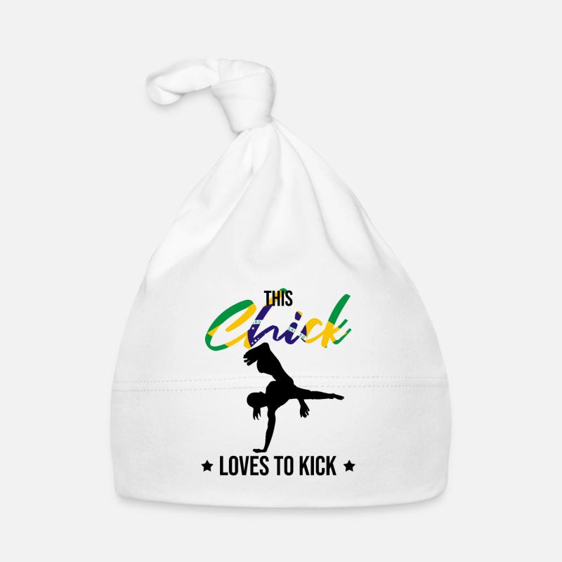 Afro-Brazilian dance saying for Capoeira Organic Baby Cap