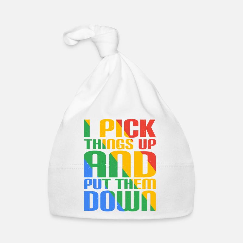 I pick things up and put them down 11 Organic Baby Cap