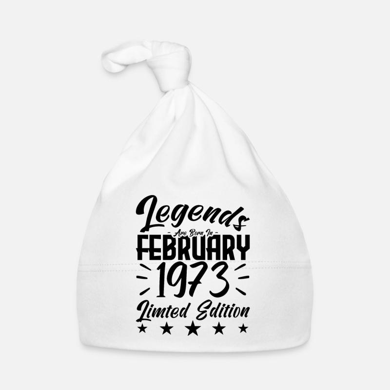 Naissance En Février 1973. Cadeau d'anniversaire. Bonnet bio Bébé