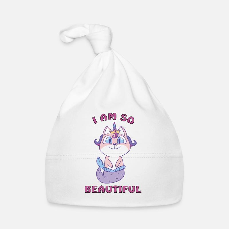 Je suis une belle licorne de sirène de chat Bonnet bio Bébé