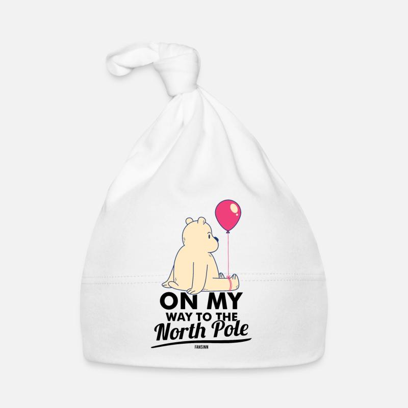 Ours blanc Bonnet bio Bébé