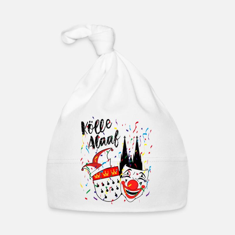 Karneval Kostüm Kölle Alaaf Herz Köln Clown Baby Bio-Mütze