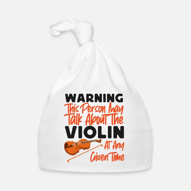 Violoniste Violoniste Avertissement Bonnet bio Bébé