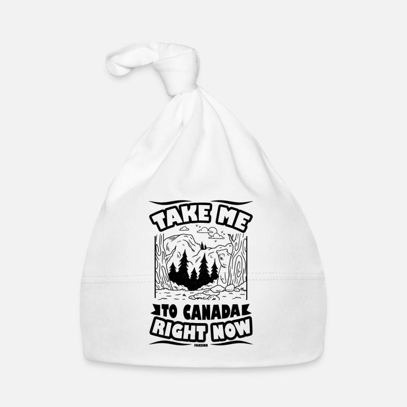 Canada - Bonnet bio Bébé - blanc