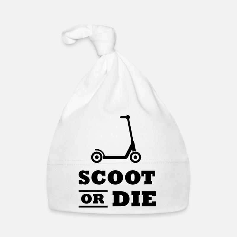 E-Scooter E-Roller Scooter - Baby Bio-Mütze - Weiß