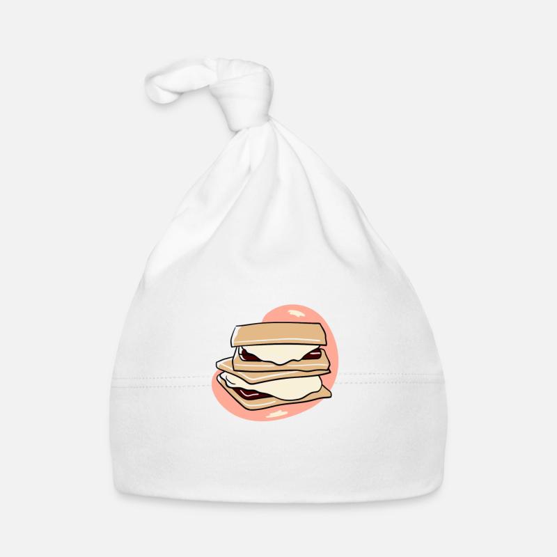 Licensed S'mores Button Tester 4 Organic Baby Cap